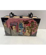 Choice Made Art Cigar Box Handbag Purse Woman Walking Dog I Love To Shop - $433.93 MXN