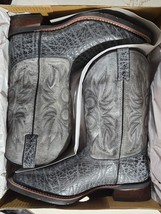 Laredo Men&#39;s Durant Grey Western Boot Wide Square Toe Grey 11.5 D (M) US... - £120.35 GBP