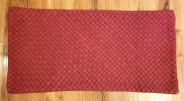 Pottery Barn Pillow Cover LUMBAR MAROON BRAIDED 15x30 NWOT Heavy NICE!  #11 - £63.00 GBP