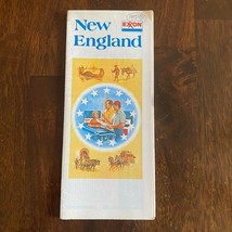 Exxon New England Travel Road Map Oil Gas Station 1975 1976 Advertising - $7.91
