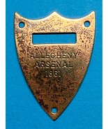 CIVIL WAR, UNION, POMMEL SHIELD, SADDLE TAG, ALLEGHENY ARSENAL, DATED 1861 - $55.00