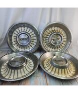 4x 1961-1962 Cadillac Fleetwood DeVille ElDorado Sombrero Hubcap Stainle... - $2,224.20 MXN