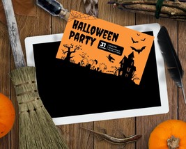 IIHalloween Invitation,Editable Halloween Invitation,Halloween Party Invitation, - £1.76 GBP