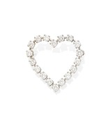 Authenticity Guarantee

Tiffany &amp; Co. Platinum 2.15 Ct Diamond Heart Bro... - $59,466.40 MXN