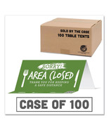 Tabbies Sorry Area Closed Tent Card Sign - $1,147.34 MXN