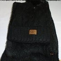 UGG infinity hat &amp; scarf set - women&#39;s - black - new - £15.63 GBP