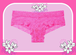 Xs S M L Xl Xxl Fuchsia All Crochet Lace The Lacie Victorias Secret Cheeky Panty - £9.99 GBP