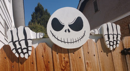 Jack Skellington Skeleton Fence Peeker Yard Art Garden Playground Decora... - £82.59 GBP