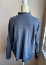 J Crew Mens Sweater Gray Crewneck Long Sleeve Cotton Sz L Long Sleeve - £15.93 GBP