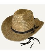 Casa Chavez Segovia Palm Artisan Cowboy Hat Mexico Sz 7 Band Tassel Chin... - $54.99
