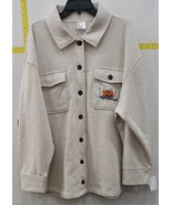 Peanuts Men&#39;’s Halloween Fleece Jacket, Cream Size XXL - £24.39 GBP