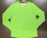 NWT Nike DD4576-358 Men Dri-Fit Miler Long-Sleeve Running Top Ghost Gree... - £27.40 GBP