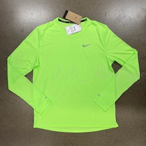 NWT Nike DD4576-358 Men Dri-Fit Miler Long-Sleeve Running Top Ghost Green Size L - £27.42 GBP