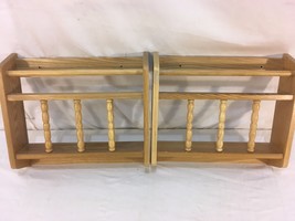 Natural Wooden Wall Hanging 12&quot; X 11&quot; X 3&quot; Ammo Organizing Supplies Rack - £16.98 GBP