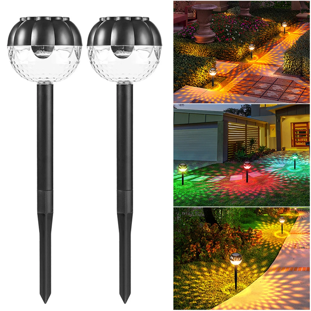 New Hot LED Solar Garden Lights Outdoor In-Ground Lamp IP65 Waterproof Stand Lam - £148.22 GBP