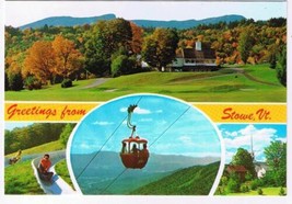 Vermont Postcard Stowe Country Club Alpine Slide Gondola - £2.32 GBP