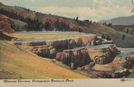 Minerva Terrace Yellowstone Wyoming WY National Park Postcard B06 - £2.39 GBP