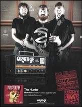 Mastodon The Hunter Orange Dark Terror Guitar Amp 2010 advertisement ad print - £3.31 GBP