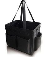 Multifunctional Storage Toolbox Carry Picnic Organizer, Collapsible - BLACK - £22.15 GBP