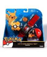 Tomy Pokemon Pikachu Clip N Carry Poke Ball Adjustable Belt Age 4 Years ... - $52.06 CAD