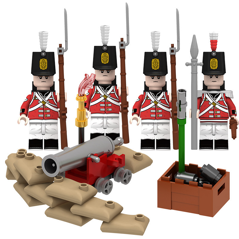 The Napoleonic Wars Custom Trench Warfare British Light Infantry Minifigures Set
