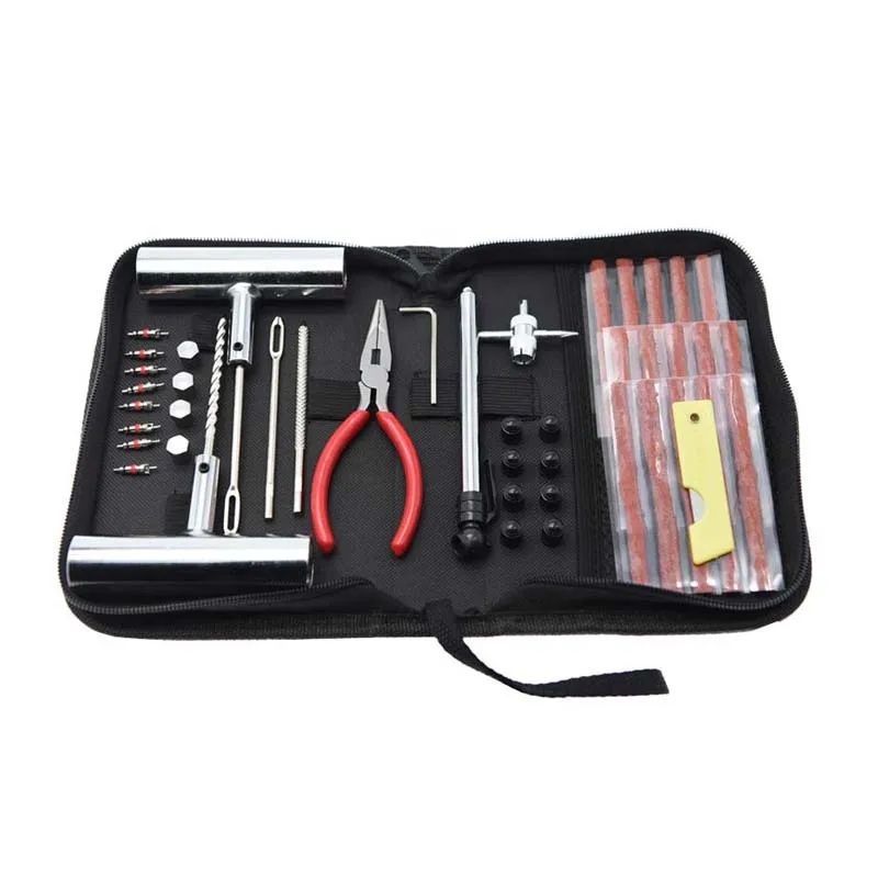 46 Piece Quick First Aid Cloth Bag Tire Bicycle Repair Tools Automobile Bike Ele - $92.61