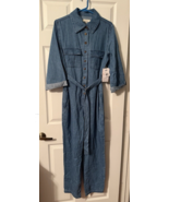 YMI  Secrets Denim Button-Up Jumpsuit Women&#39;s Size Large NWT - $29.68