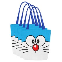 Set of FOUR Doraemon Canvas Tote Bag Two Sides Printing - £43.09 GBP