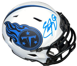 Eddie George signed Tennessee Titans Riddell Lunar Eclipse Mini Helmet #27- Beck - £107.73 GBP