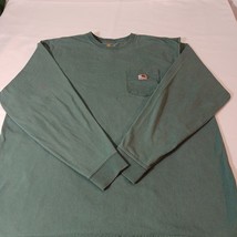 Carhartt K126 Original Fit Men's Green Cotton Long Sleeve T-Shirt Size 2XL Tall image 11