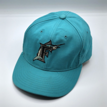 Vintage Florida Marlins New Era Fitted Wool Baseball Hat Size 7 3/8 Made... - $552.33 MXN