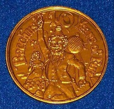 40TH Anniversary Authentic New Orl EAN S Mardi Gras Doubloon Coin Krewe Of Bacchus - £3.20 GBP
