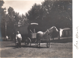 Quincy Michigan Ice Wagon Horse Man Rppc Real Photo Postcard - £10.64 GBP