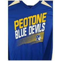Peotone High School Shirt Mens Size M Medium Blue Devils Royal Short Sle... - $20.00