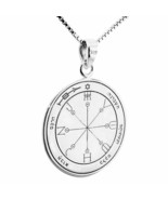 Sceau De Protection Maximale Pentacle Roi Salomon Amulette Pendentif Argent 925 - $99.73