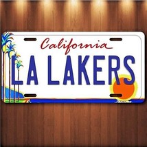 Los Angeles LA L A Lakers NBA Aluminum License Plate Tag New  - £15.55 GBP