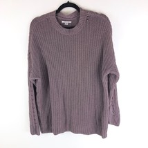 American Eagle Women&#39;s Sweater Knitted Long Sleeve Crew Neck Pullover Pu... - $7.84
