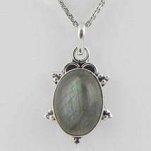 Solid 925 Sterlingsilber Labradorite Anhänger Halskette Damen PSV-2151 - £23.51 GBP+