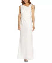 Adrianna Papell Embellished-Back Crepe Gown Ivory Size 18 $179 - £66.52 GBP