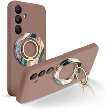 Bundle Compatible with Samsung Galaxy S24 Plus Case Silicone Brown Magnetic Phon - £58.66 GBP