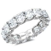 Fare le Tue Taglio Asscher Diamante Eternity Fascia! su Misura Metallo &amp; - £7,043.12 GBP+