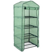 4 Tier Mini Greenhouse Garden Plants Green House Portable For Indoor Out... - $65.99