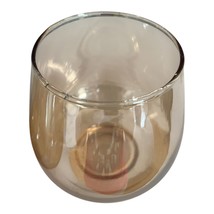 Vintage Pearlescent Amber Luster Double Old Fashioned Glass - Elegant and Timele - €9,69 EUR