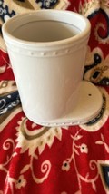 Nora Fleming Utensil Holder Crock H6 Pearl Dot Retired Vase Stoneware Ki... - $52.12