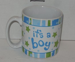 It&#39;s a Boy Coffee Mug Cup By Burton + Burton Blue White - £7.75 GBP