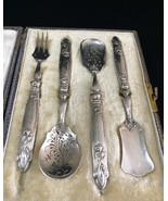 Antique 19th century 950 silver spoon set - $39,200.16 MXN