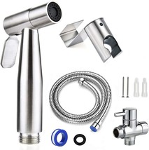 Toilet Handheld Bidet Sprayer, 7/8&quot; Stainless Steel Adjustable Pressure ... - £27.69 GBP