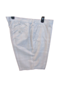 Apt 9 Mens Shorts Size 40 Flat Waistband Slant Pockets White Windowpane ... - $165.14 MXN