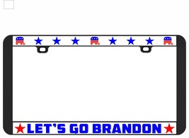 Let&#39;s Go Brandon Joe Biden Stars License Plate Frame Tag Holder-
show origina... - £5.77 GBP