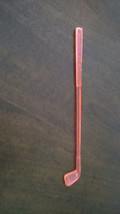 CARLTON HOTEL Swizzle Stick Drink Stirrer Neon Golf Club Shape No Location - £7.20 GBP